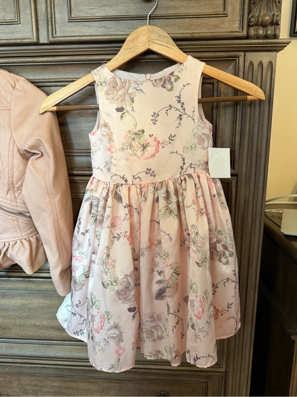 Pippa & Julie Blush Floral Sleeveless Party Dress